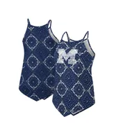 Women's Colosseum x Wrangler Navy Distressed Michigan Wolverines Bandana Tank Top