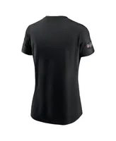 Women's Nike Black Atlanta Falcons 2023 Nfl Crucial Catch Sideline Tri-Blend T-shirt