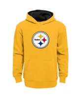 Big Boys Gold Pittsburgh Steelers Prime Pullover Hoodie