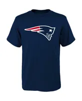 Big Boys Navy New England Patriots Primary Logo T-shirt