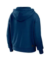 Women's Wear by Erin Andrews Navy Howard Bison Colorblock Full-Zip Hoodie Jacket