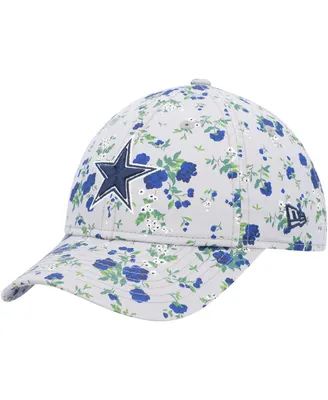 Girls Youth New Era Gray Dallas Cowboys Bouquet 9TWENTY Adjustable Hat