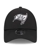 Youth Boys and Girls New Era Black Tampa Bay Buccaneers Main B-Dub 9FORTY Adjustable Hat