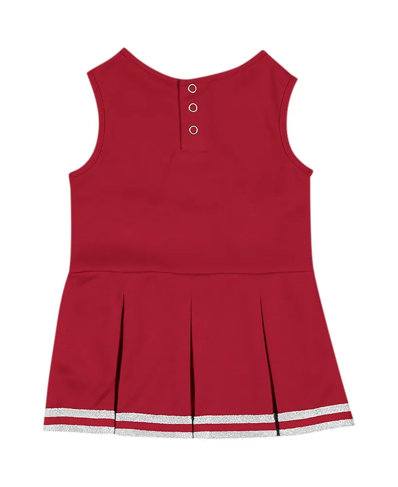 Girls Infant Colosseum Crimson Alabama Tide Time For Recess Cheer Dress