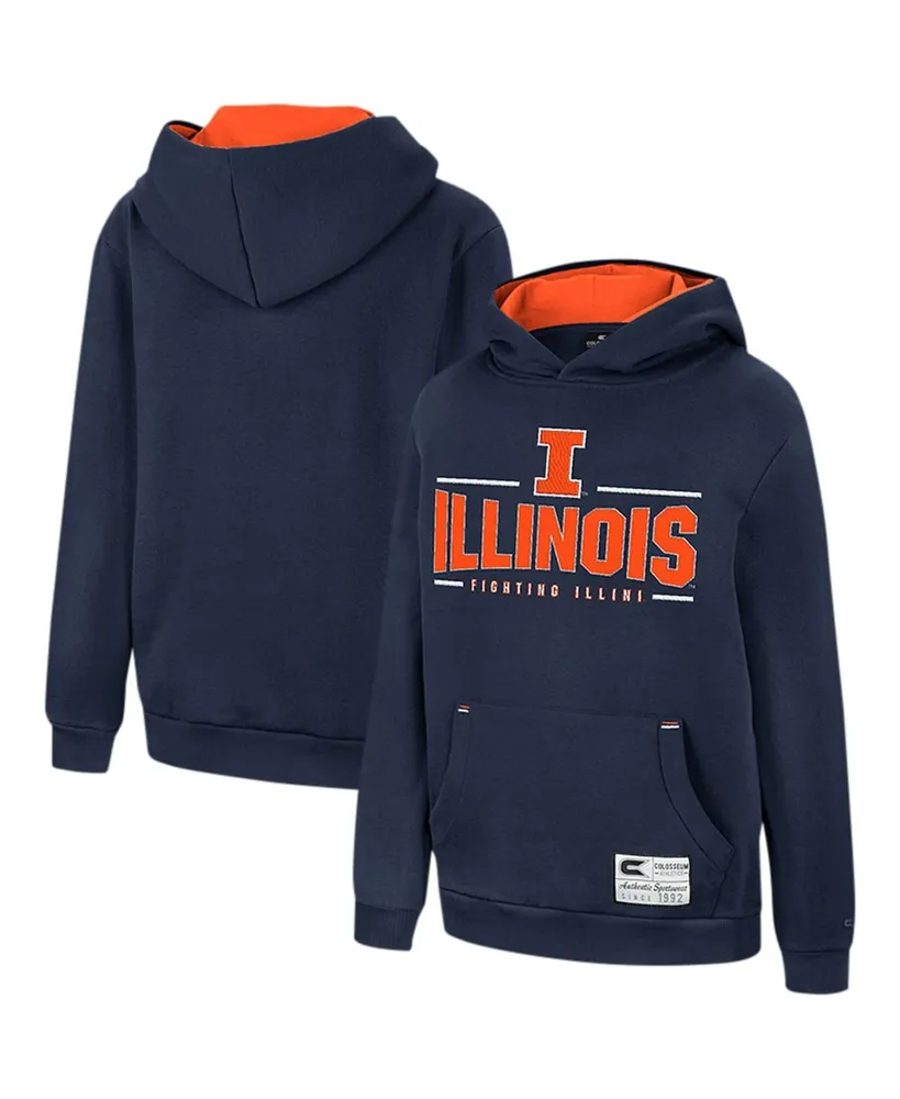 Big Boys Colosseum Navy Illinois Fighting Illini Lead Guitarists Pullover Hoodie