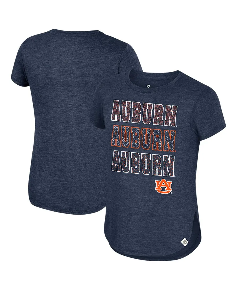 Big Girls Colosseum Navy Auburn Tigers Hathaway T-shirt