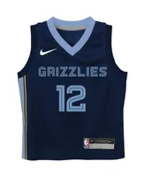 Preschool Boys Nike Ja Morant Navy Memphis Grizzlies Swingman Player Jersey - Icon Edition