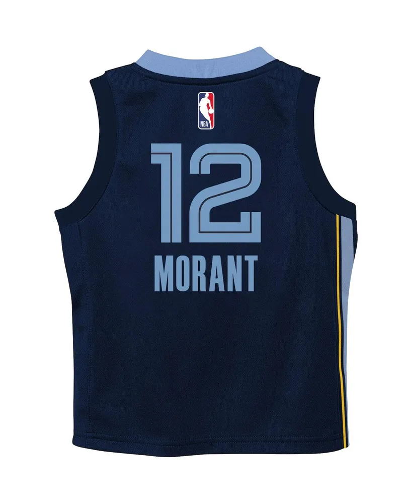 Preschool Boys Nike Ja Morant Navy Memphis Grizzlies Swingman Player Jersey - Icon Edition