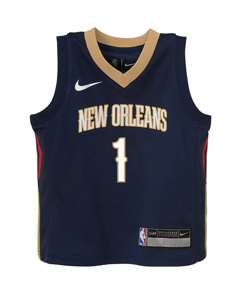 Infant Boys and Girls Nike Zion Williamson Navy New Orleans Pelicans Swingman Player Jersey - Icon Edition