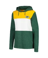 Women's Antigua Green Bay Packers Wicket Pullover Hoodie