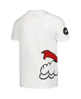 Big Boys and Girls Freeze Max White Peanuts Snoopy Hero T-shirt