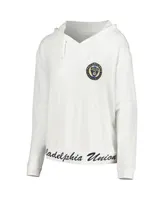 Women's Concepts Sport White Philadelphia Union Accord Hoodie Long Sleeve Top