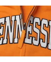 Women's Stadium Athletic Tennessee Orange Volunteers Arched Name Full-Zip Hoodie