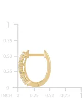 Lab Grown Small Diamond Hoop Earrings (1/2 ct. t.w.) Sterling Silver or 14k Gold-Plated