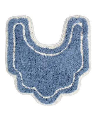 Home Weavers Allure Bathroom U-Shape Contour Toilet Rug, 20" x