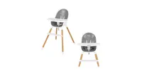 4-in-1 Convertible Baby High Chair Infant Feeding Chair with Adjustable Tray