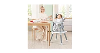 Slickblue Kids 6-in-1 Convertible Baby High Chair with Adjustable Removable Tray
