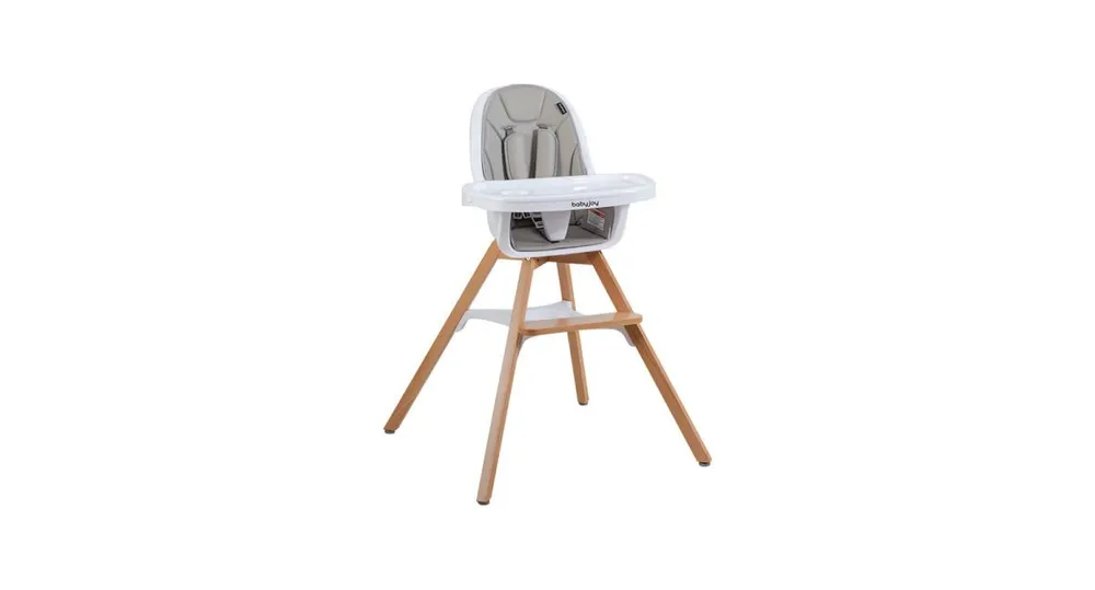 3-in-1 Convertible Wooden Baby High Chair