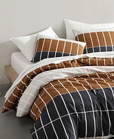 Marimekko Tiiliskivi Raita Cotton 3 Piece Duvet Cover Set