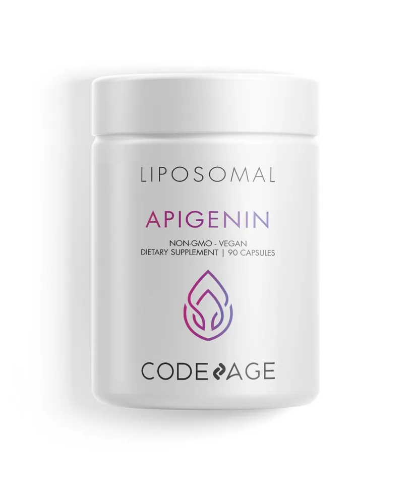 Codeage Liposomal Apigenin Supplement, 3-Month Supply, Daily Flavonoid Chamomile Extract, Liposomal Phospholipid Complex, Non