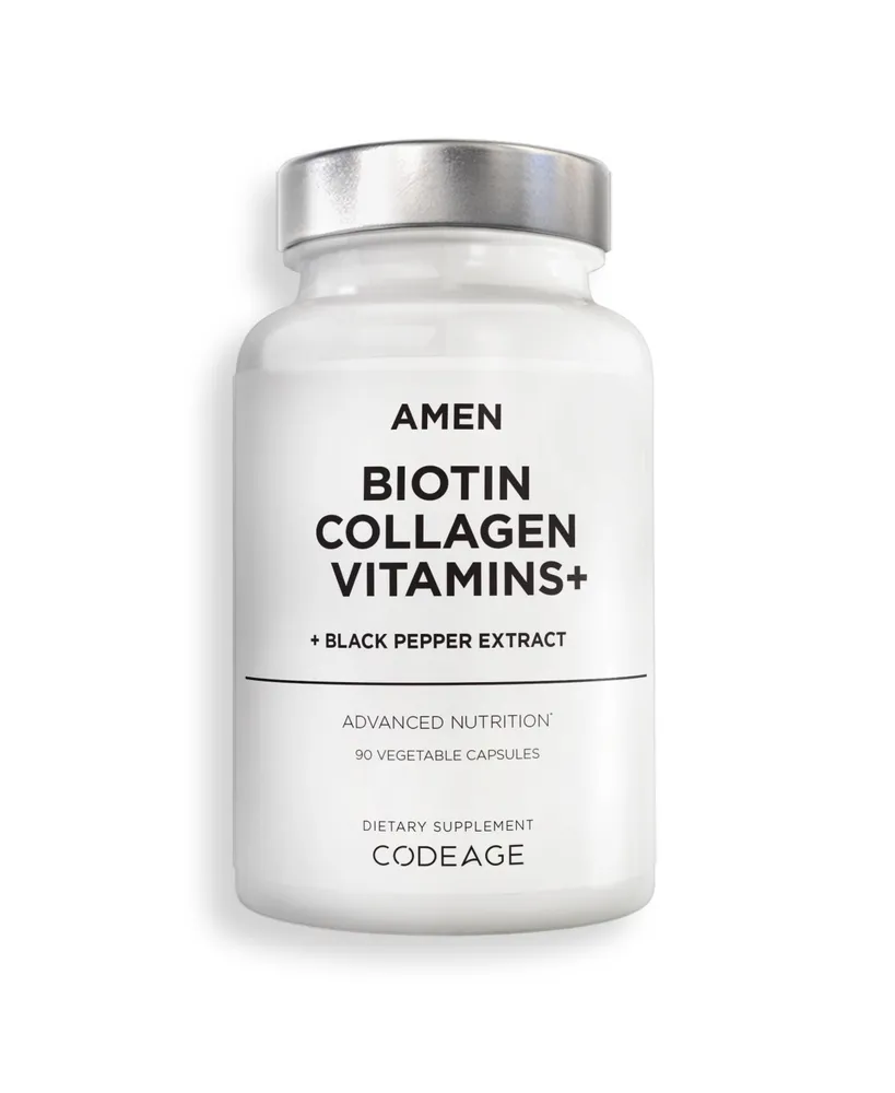 Amen Biotin Collagen Vitamins+ Advanced Hair, Skin, Nail & Immunity Support