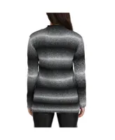 Ellen Tracy Women's Ombre Mock Neck Sweater Tunic