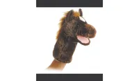 Aurora Medium Lonestar Hand Puppet Interactive Plush Toy Brown 10"