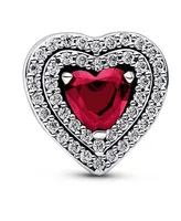 Pandora Mixed Stone Sparkling Levelled Heart Charm