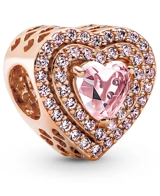 Pandora Mixed Stone Sparkling Levelled Heart Charm