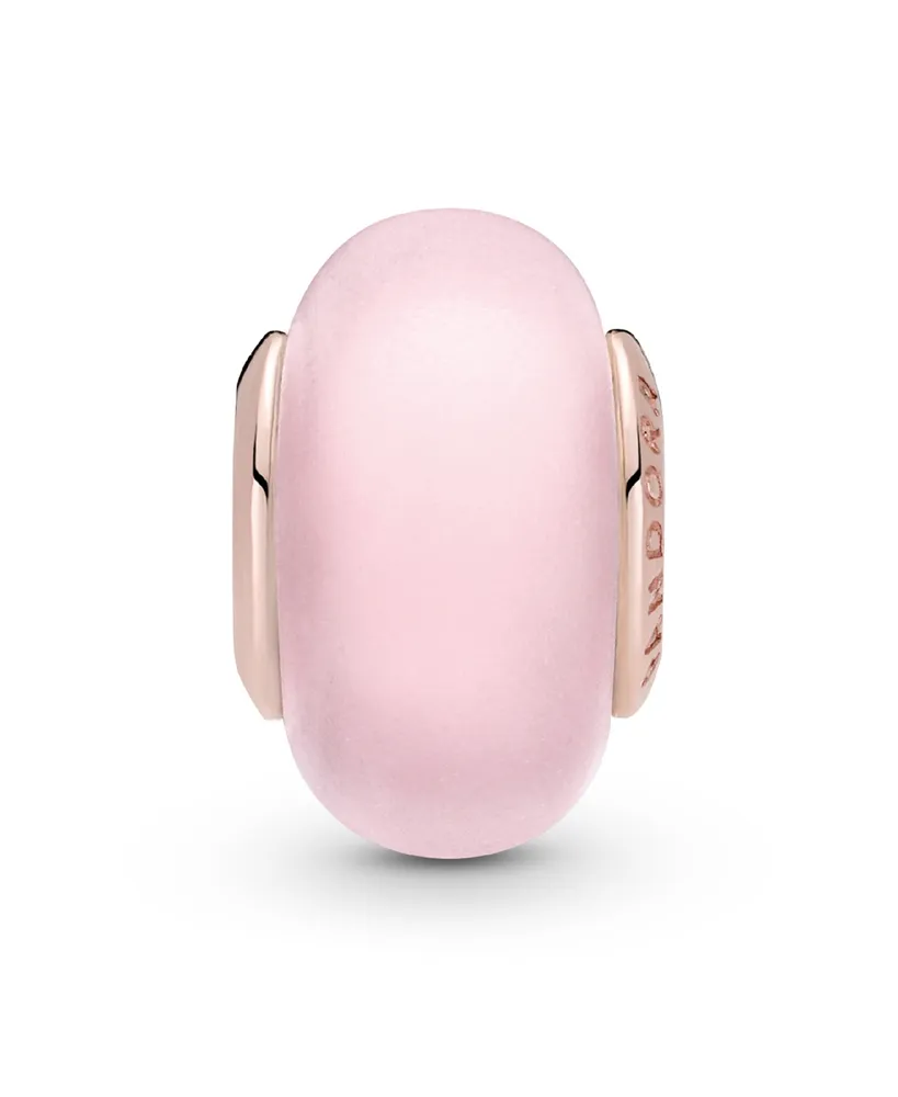 Pandora Pink Charm Matte Pink Murano Glass Charm