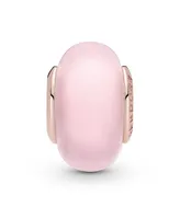 Pandora Pink Charm Matte Pink Murano Glass Charm