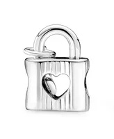 Pandora Sterling Silver Padlock Heart Key Charm
