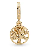 Pandora Cubic Zirconia Sparkling Family Tree Dangle Charm