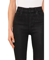 CeCe Women's Coated Flare Jeans