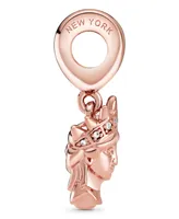 Pandora Cubic Zirconia New York Statue of Liberty Dangle Charm