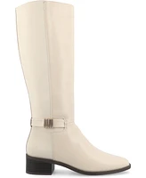 Journee Collection Women's Londyn Wide Width Knee High Riding Boots