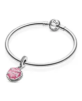 Pandora Cubic Zirconia Pink Birthday Cake Dangle Charm