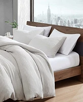 Kenneth Cole New York Solid Waffle 3 Piece Comforter Set