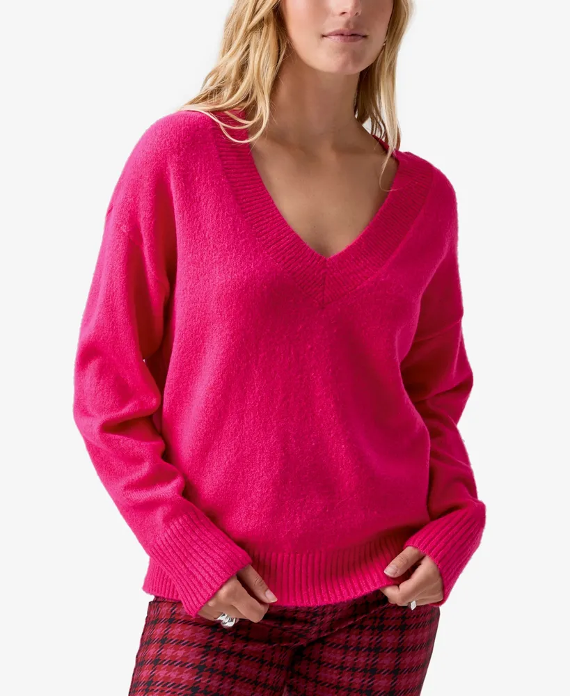 Sanctuary Women's Easy Breezy V-Neck Pullover Sweater