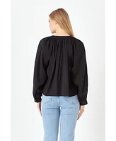 Women's Shirring Detail Top