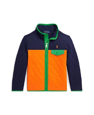 Polo Ralph Lauren Toddler and Little Boys Color-Blocked Quilted Double-Knit Jacket