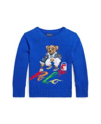 Polo Ralph Lauren Toddler and Little Boys Bear Cotton Sweater