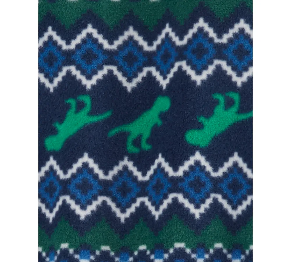 Carter's Toddler Boys 1-Piece Dinosaur Fleece Footed Pajama