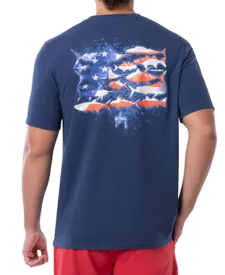 Guy Harvey Men's Flag Silos Classic-Fit Logo Graphic Pocket T-Shirt