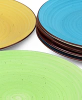 Elama Sebastian 6 Piece Stoneware Dinner Plate Set, Service for 6