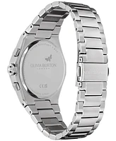 Olivia Burton Women's Hexa Multifunction Silver-Tone Stainless Steel Bracelet Watch 38mm