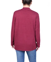 Ny Collection Women's Sleeve Swing Cardigan Sweater