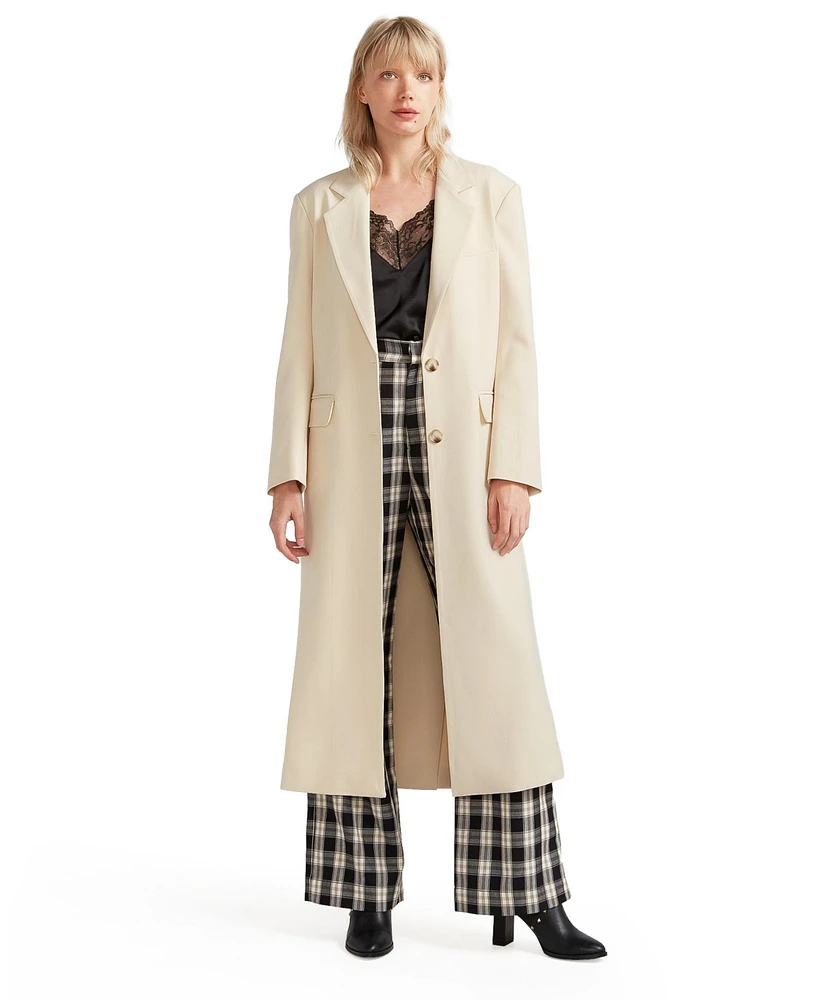 Women Belle & Bloom Transcendent Asymmetric Split Hem Coat