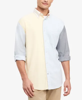 Tommy Hilfiger Men's Regular-Fit Colorblocked Oxford Shirt