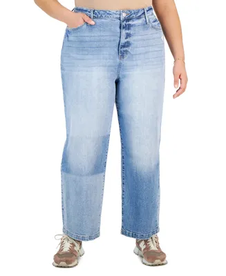 And Now This Plus Ultra-High-Rise Two-Tone Jeans